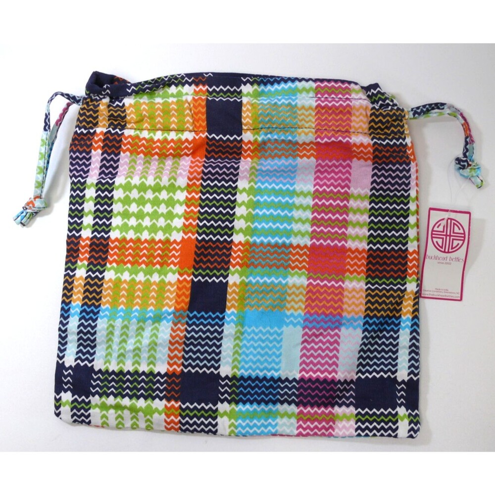 NEW Buckhead Betties 'you're it" bikini storage bag drawstring colorful lined